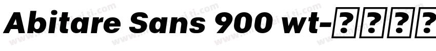 Abitare Sans 900 wt字体转换